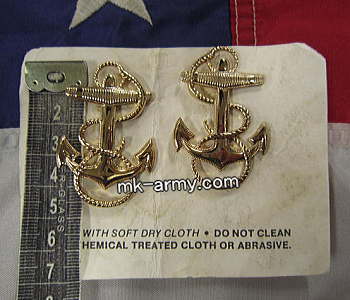 米軍放出品・U.S.Navy士官学校ハード肩章(両肩)DLA100-87-C-4190