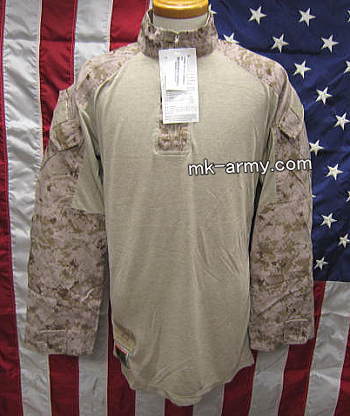 米軍放出品・USMCコンバットシャツデザートマーパットby FROG